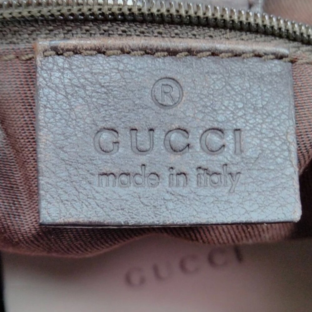 Auth GUCCI Sukey Tote Bag Hand Bag Brown Beige GG Canvas Leather - Picture 15 of 16